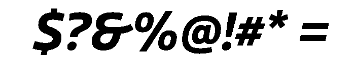 Bould BoldItalic Font OTHER CHARS