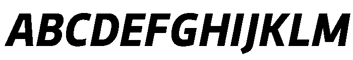 Bould BoldItalic Font UPPERCASE
