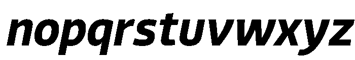 Bould BoldItalic Font LOWERCASE