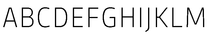 Bould ExtraLight Font UPPERCASE