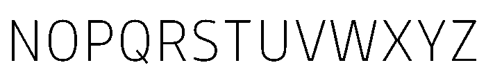 Bould ExtraLight Font UPPERCASE