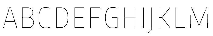 Bould Thin Font UPPERCASE