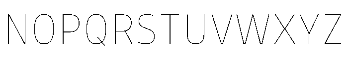 Bould Thin Font UPPERCASE