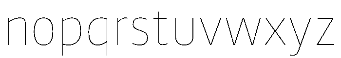 Bould Thin Font LOWERCASE