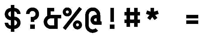 BoulderMono Bold Font OTHER CHARS