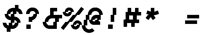 BoulderMono BoldItalic Font OTHER CHARS