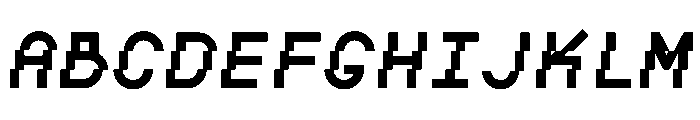 BoulderMono BoldItalic Font UPPERCASE