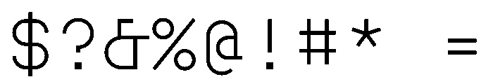 BoulderMono Light Font OTHER CHARS