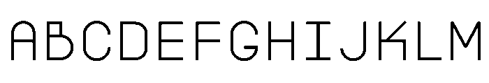 BoulderMono Light Font UPPERCASE