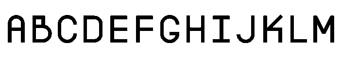 BoulderMono Medium Font UPPERCASE