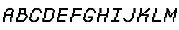 BoulderMono MediumItalic Font UPPERCASE