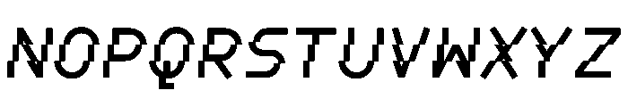BoulderMono MediumItalic Font UPPERCASE