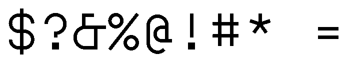 BoulderMono Regular Font OTHER CHARS