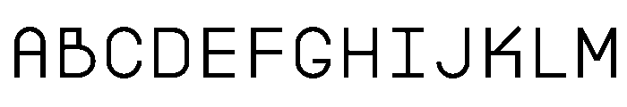 BoulderMono Regular Font UPPERCASE