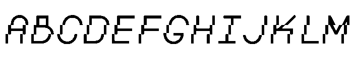 BoulderMono RegularItalic Font UPPERCASE