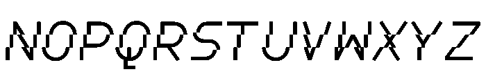BoulderMono RegularItalic Font UPPERCASE