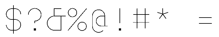 BoulderMono Thin Font OTHER CHARS