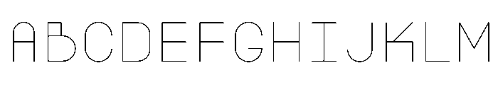 BoulderMono Thin Font UPPERCASE