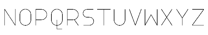 BoulderMono Thin Font UPPERCASE