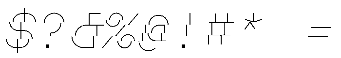 BoulderMono ThinItalic Font OTHER CHARS