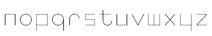 BoulderMono Thin Font LOWERCASE