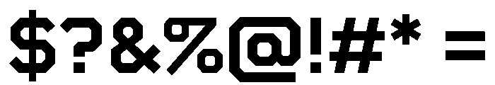 Boulevardetc Bold Font OTHER CHARS