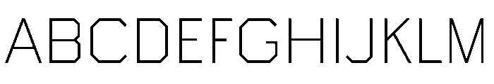 Boulevardetc Extralight Font UPPERCASE