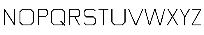 Boulevardetc Extralight Font UPPERCASE