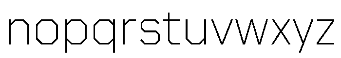 Boulevardetc Extralight Font LOWERCASE