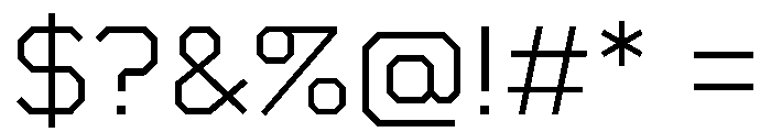 Boulevardetc Light Font OTHER CHARS