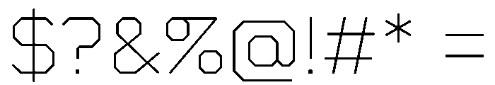 Boulevardetc Thin Font OTHER CHARS