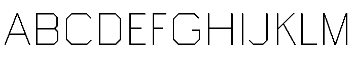 Boulevardetc Thin Font UPPERCASE