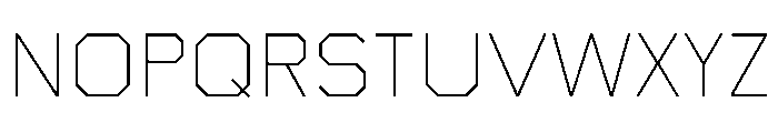 Boulevardetc Thin Font UPPERCASE