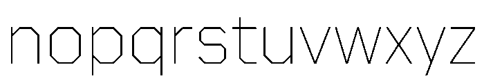 Boulevardetc Thin Font LOWERCASE