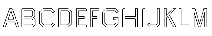 Boulevardoutlineetc Book Font UPPERCASE