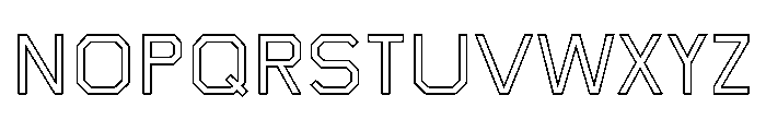 Boulevardoutlineetc Book Font UPPERCASE