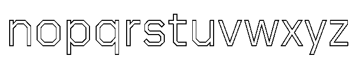 Boulevardoutlineetc Book Font LOWERCASE