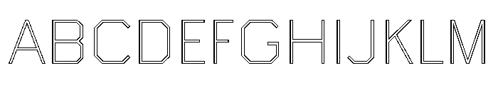 Boulevardoutlineetc Extralight Font UPPERCASE
