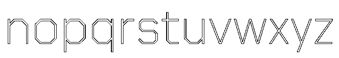 Boulevardoutlineetc Extralight Font LOWERCASE