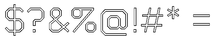 Boulevardoutlineetc Light Font OTHER CHARS