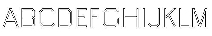 Boulevardoutlineetc Light Font UPPERCASE