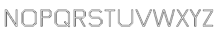 Boulevardoutlineetc Light Font UPPERCASE