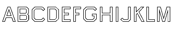 Boulevardoutlineetc Medium Font UPPERCASE