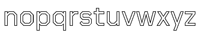 Boulevardoutlineetc Medium Font LOWERCASE