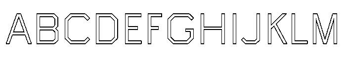 Boulevardoutlineetc Regualr Font UPPERCASE