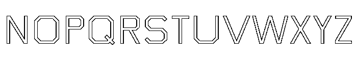 Boulevardoutlineetc Regualr Font UPPERCASE