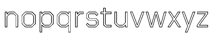 Boulevardoutlineetc Regualr Font LOWERCASE