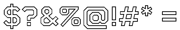 Boulevardoutlineetc Semibold Font OTHER CHARS