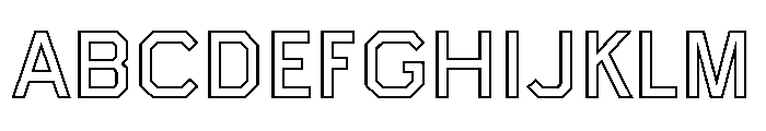 Boulevardoutlineetc Semibold Font UPPERCASE