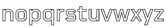 Boulevardoutlineetc Semibold Font LOWERCASE